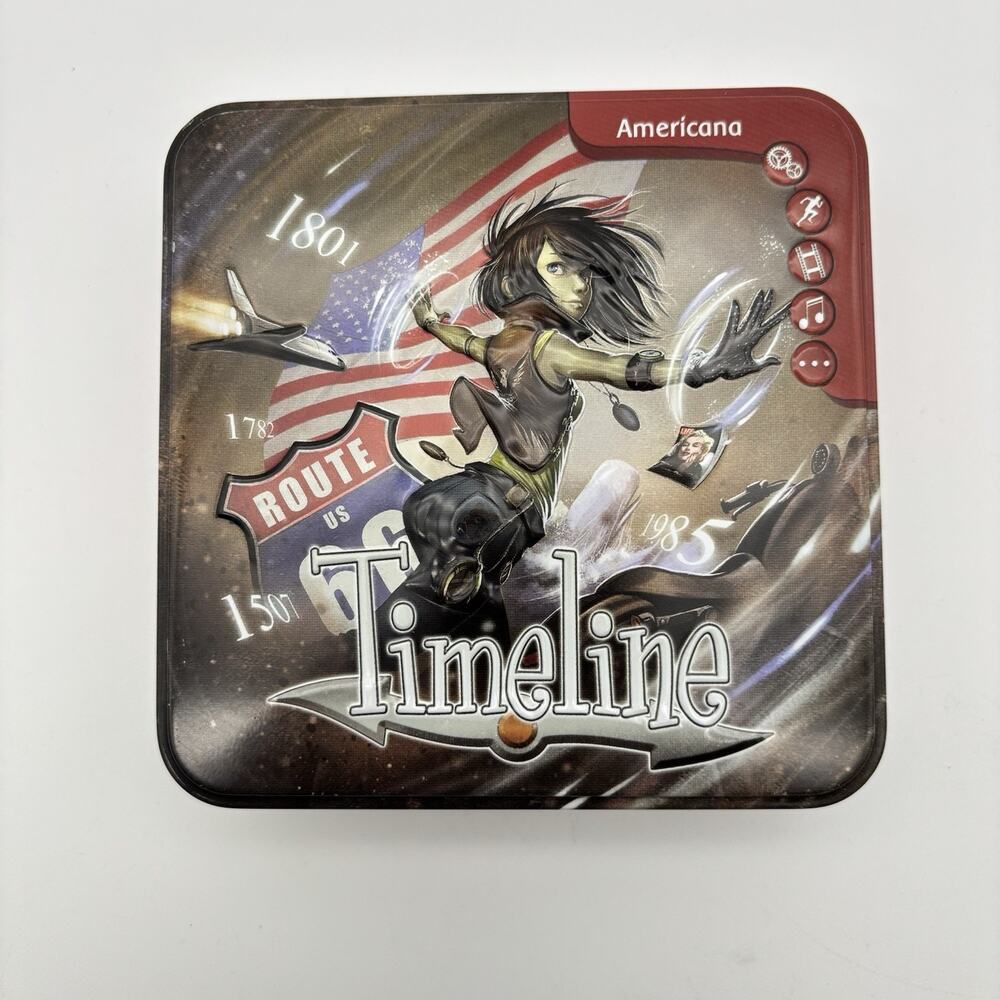 Timeline Americana - History Card Game - - 100% Complete - Excellent Condition